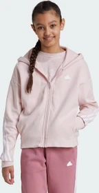 adidas Future Icons 3-Streifen Hoodie sandy pink/white (Junior)