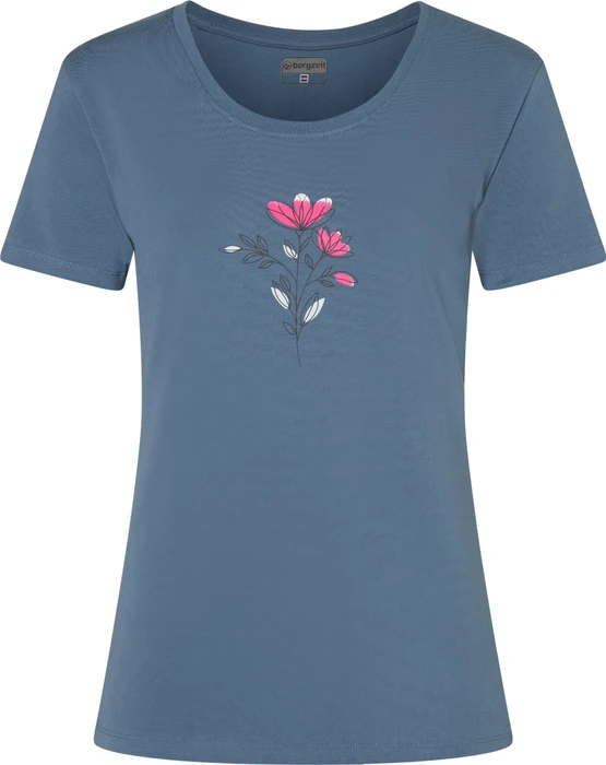 Bergzeit Basics Bergzeit T-Shirt kurzarm blau (Damen)