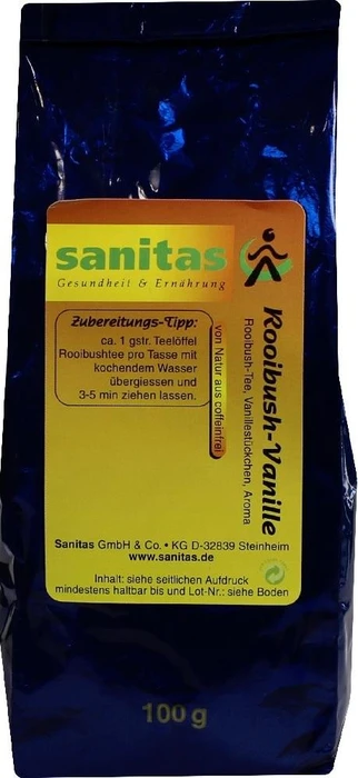 Sanitas Rooibush-Vanille Tee, 100g