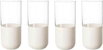 Villeroy & Boch Manufacture Rock Longdrinkglas blanc, 4 Stück