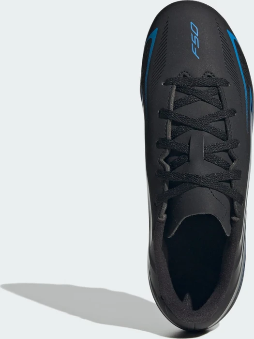 adidas F50 Hyperfast Club FG/MG core black/lucid ray blue (Junior)