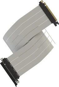 LinkUP AVA5 v2 Riser Kabel, gerade, PCIe 5.0, 800mm, weiß