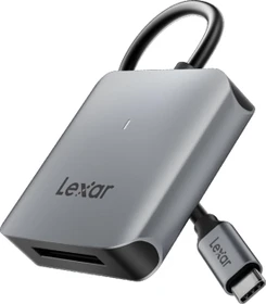 Lexar Professional CFexpress 2.0 Type B Single-Slot-Cardreader RW510, USB-C 3.1 [Stecker] (LRW510U-BNHNG)
