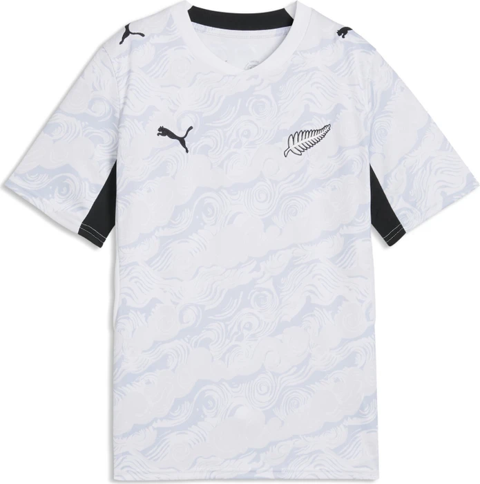 Puma FIFA WM 2026 Neuseeland Auswärtstrikot kurzarm puma white/silver mist (Junior)