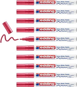 edding 751 Lackmarker rot, 10er-Pack