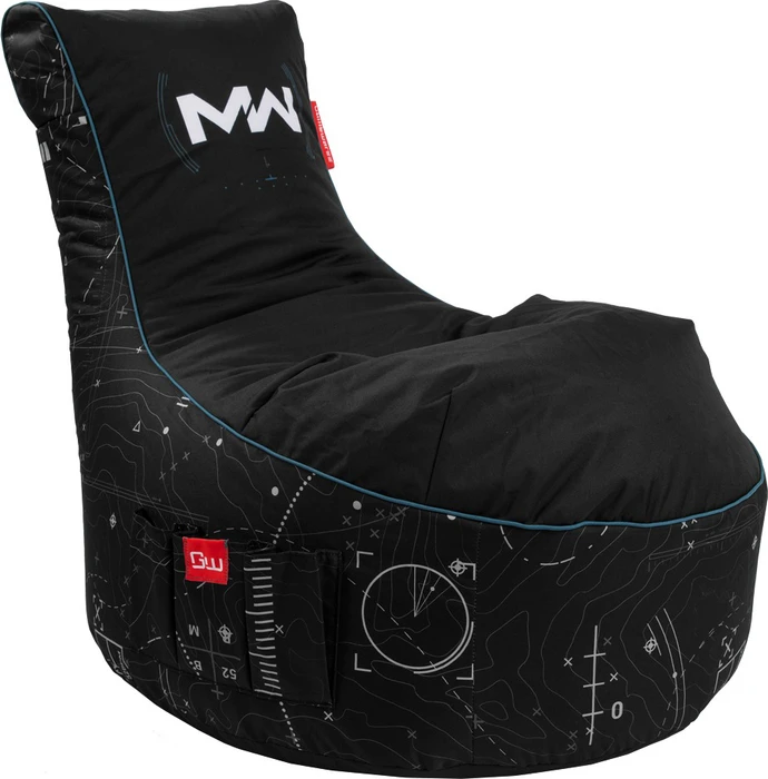 Gamewarez Gaming Sitzsack Classic Call of Duty Modern Warfare Vizor, schwarz