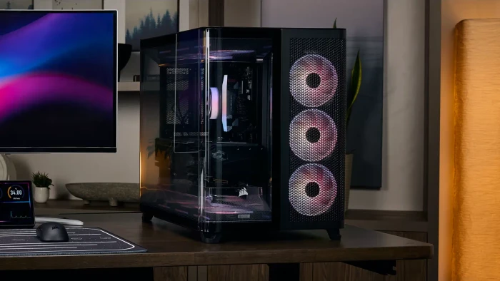 Corsair Air 5400 RS-R ARGB White, weiß, Glasfenster