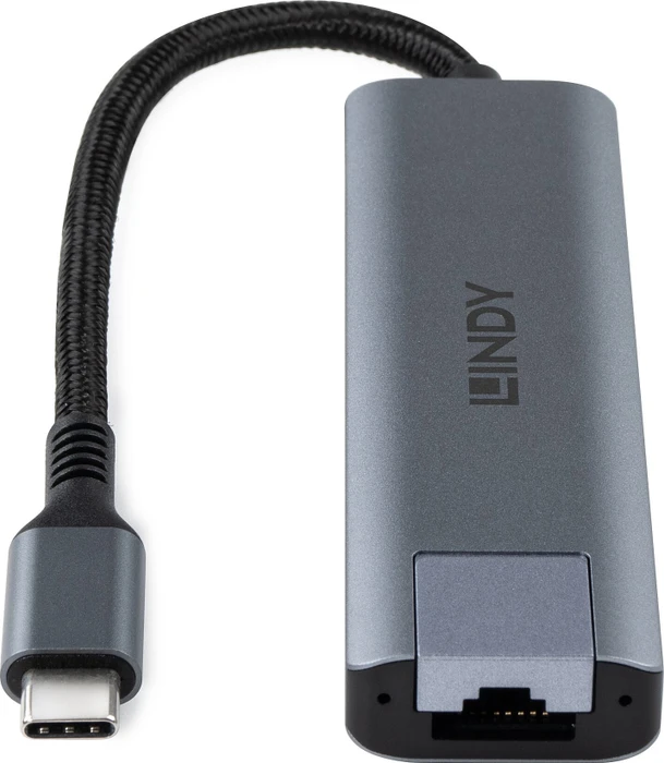 Lindy USB Hub und Ethernet Konverter, USB-C 3.1 [Stecker]