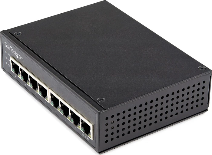 StarTech Industrial Desktop Gigabit Switch, 8x RJ-45, 180W PoE+