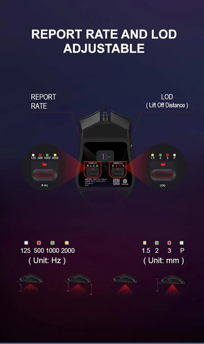 A4Tech Bloody L65 MAX RGB Gaming Mouse, Stone Black, USB