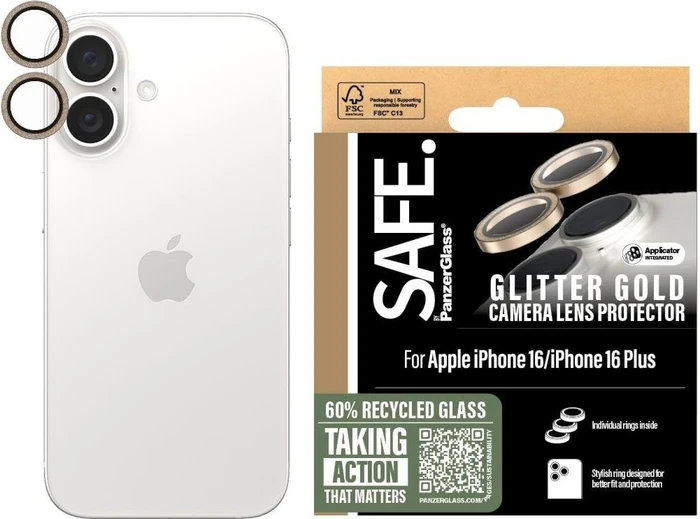 PanzerGlass Safe Camera Lens Protector für Apple iPhone 16/16 Plus