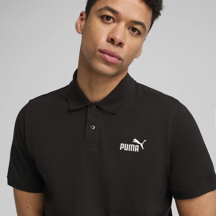 Puma ESS No. 1 Logo Pique Poloshirt kurzarm puma black/puma white (Herren)