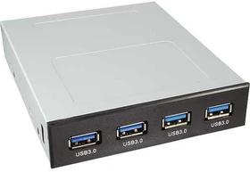 InLine 3.5" Frontpanel, 4x USB 3.0, Multifunktionspanel