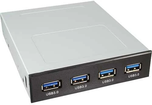 InLine 3.5" Frontpanel, 4x USB 3.0, Multifunktionspanel