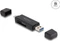 DeLOCK USB-A/USB-C Card Reader für SD und Micro SD Speicherkarten, USB-A/USB-C 3.0 [Stecker] Vorschaubild
