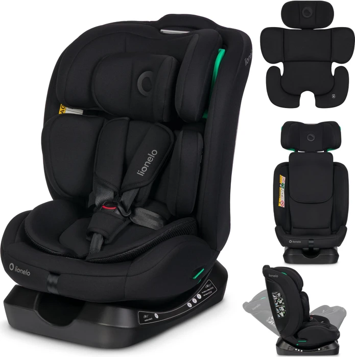 Lionelo Aart i-Size black carbon