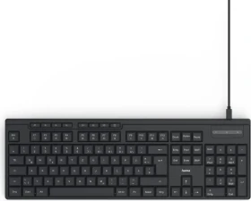 Hama CK-200 USB-Tastatur, schwarz, USB, DE (00173052)
