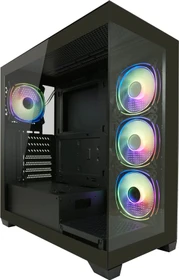 LC-Power Gaming 715B Seamless_X, schwarz, Glasfenster