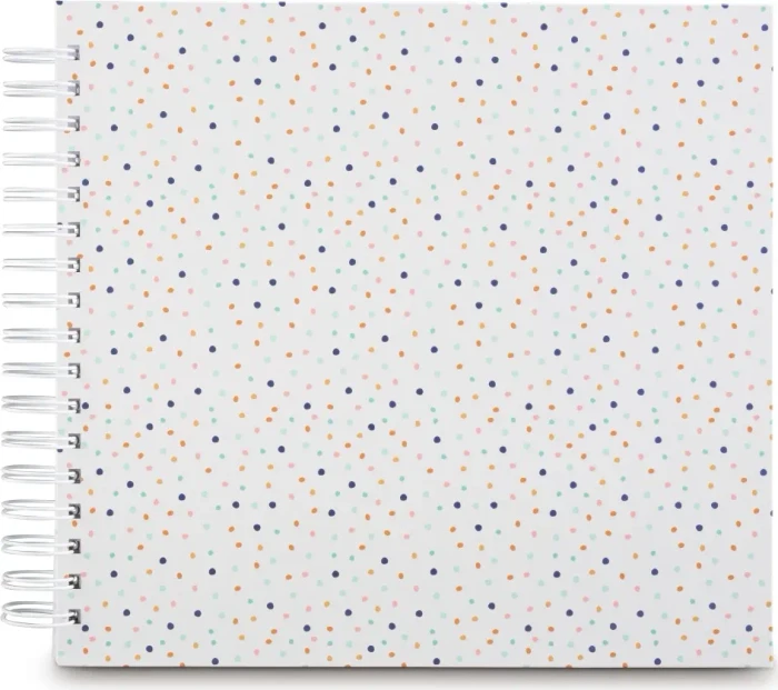 Hama Spiralalbum 28x24, 50 weiße Seiten, Confetti