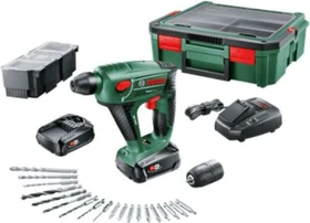 Bosch DIY Uneo Maxx Akku-Bohrhammer inkl. Koffer + 2 Akkus 1.5Ah + Zubehör