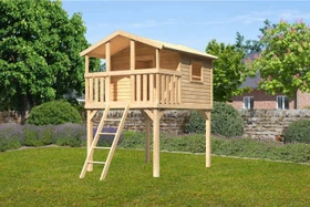 Karibu Stelzenhaus Benjamin naturbelassen