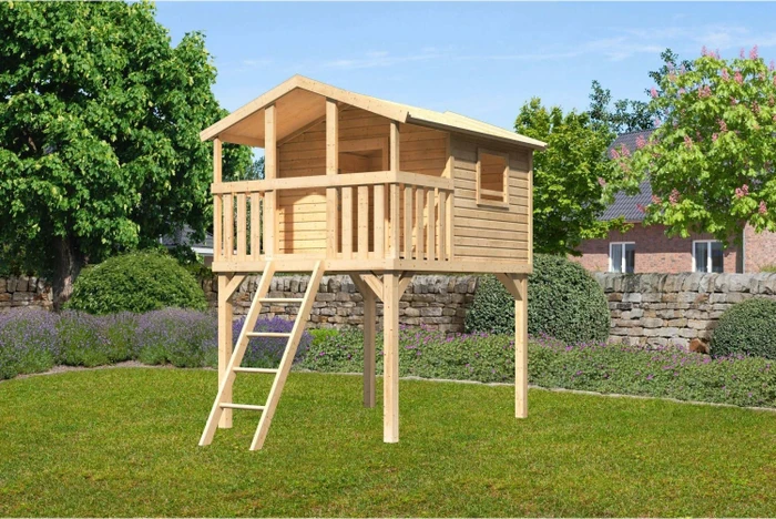 Karibu Stelzenhaus Benjamin naturbelassen