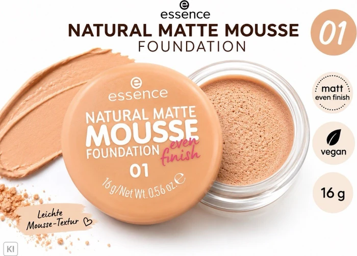 Essence Natural Matte Mousse Foundation