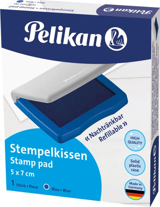 Pelikan 3E Kunststoffstempelkissen, 50x70mm, blau