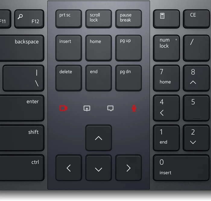 Dell KB900 Premier Collaboration Keyboard, Graphite, USB/Bluetooth, UK