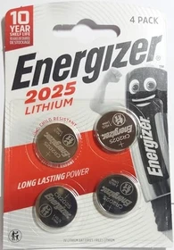 Energizer Lithium CR2025, 4er-Pack