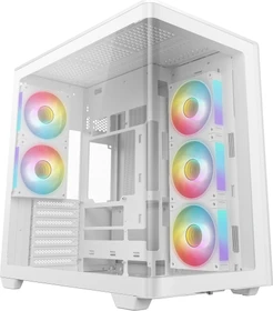 DeepCool CG590U 5F WH, weiß, Glasfenster