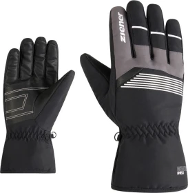 Ziener Gevin Skihandschuhe schwarz/weiß