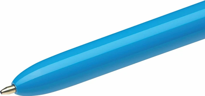BIC 4 Colours Original 0.4mm Kugelschreiber blau/weiß, 12er-Pack