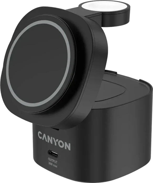 Canyon Wireless Charging Stand OnCharge 405 + Adapter schwarz