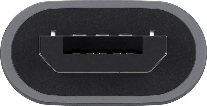 Wentronic Goobay USB 2.0 Micro-B Stecker auf USB-C 2.0 Buchse grau