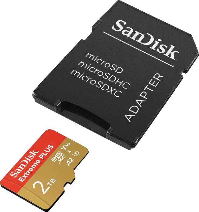 SanDisk Extreme PLUS R190 2TB Kit, UHS-I U3, A2, Class 10