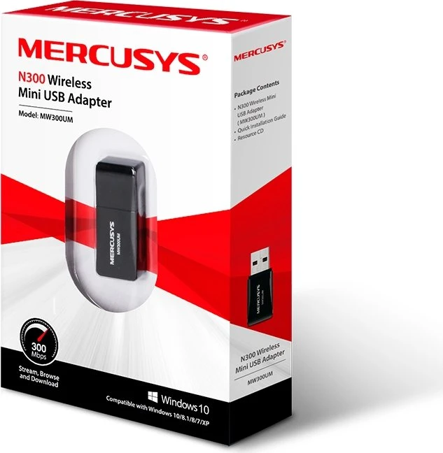 Mercusys N300 Mini, 2.4GHz WLAN, USB-A 2.0 [Stecker]