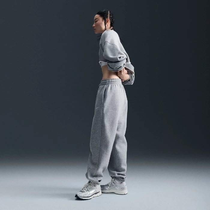 Nike Sportswear Phoenix Fleece Trainingshose lang dark grey heather/sail (Damen)