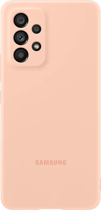 Samsung Silicone Cover für Galaxy A53 5G Peach