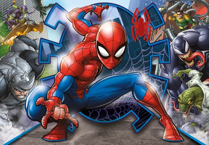 Clementoni Supercolor Marvel Spider-Man, 104-tlg.
