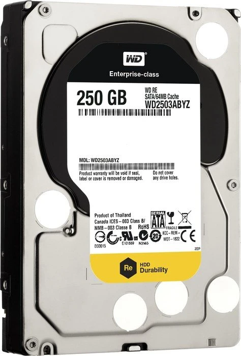 Western Digital WD Re 250GB, 24/7, 512n / 3.5" / SATA 6Gb/s