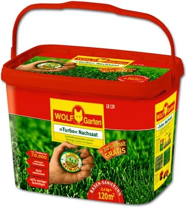 Wolf-Garten LR120 Turbo-Nachsaat Rasensaat, 2.4kg
