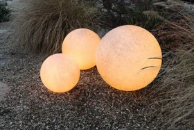 Heitronic Mundan 40cm Gartenleuchte terracotta