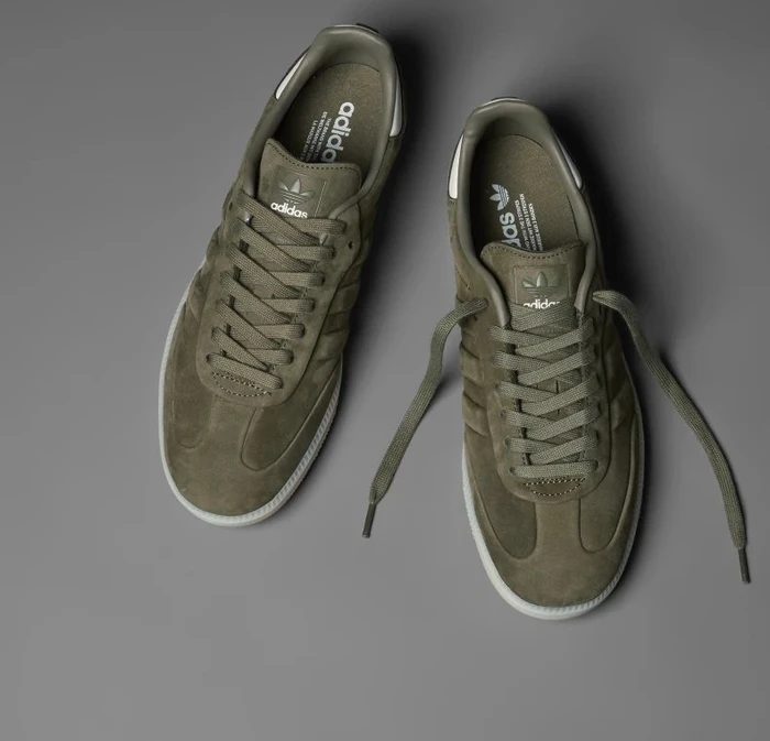 adidas Samba olive strata/core white/aluminium