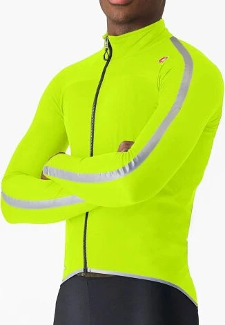Castelli Ultra Rain Fahrradjacke electric lime/silver reflex (Herren)
