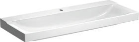 Geberit Xeno² Waschtisch 120x48cm, Hahnloch mittig, ohne Überlauf, weiß/KeraTect