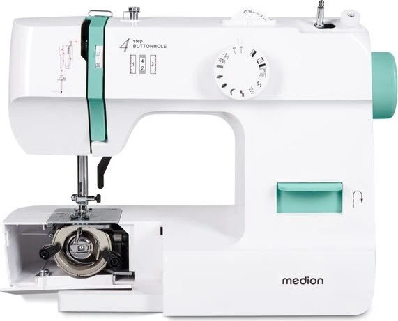 Medion Life SM70 MD11179 Nähmaschine weiß/türkis