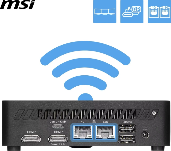 MSI Cubi NUC TWG S-006XAT, schwarz, N150, 8GB RAM, 512GB SSD