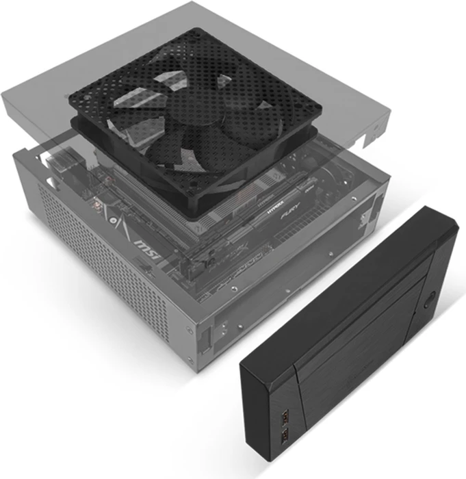 SilverStone Milo ML10, schwarz, Mini-ITX