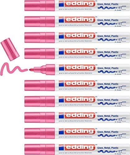 edding 750 Lackmarker rosa, 10er-Pack